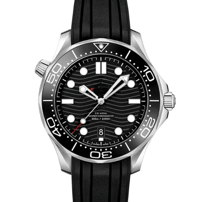 Omega Seamaster Diver 300M – Black & Silver – Black Rubber – Automatic – 42mm