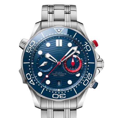 Omega Seamaster Diver 300M Chronograph – Blue Dial – Stainless Steel – Quartz – 44mm