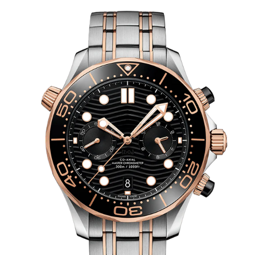 Omega Seamaster Diver 300M – Black Steel & Gold – White Steel – Quartz – 42mm