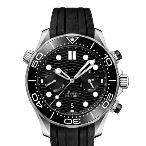 Omega Seamaster Diver 300M – Black Steel – Black Rubber – Quartz – 42mm