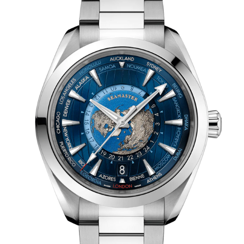 Omega Seamaster Aqua Terra 150M Worldtimer – Blue Steel – Automatic – 43mm
