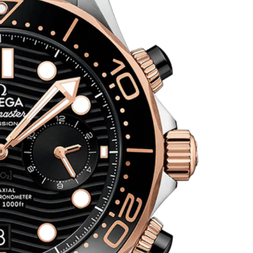 Omega Seamaster Diver 300M – Black Steel & Gold – White Steel – Quartz – 42mm