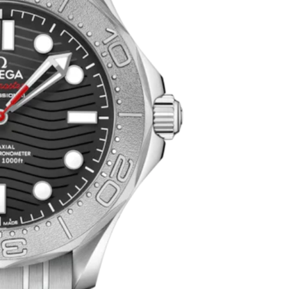 Omega Seamaster Diver 300M – Black & Silver – White Steel – Automatic – 41mm